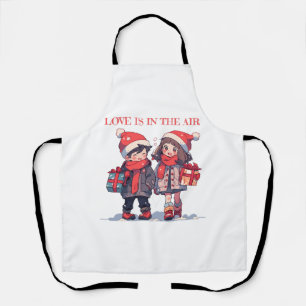 Christmas couple - Love is in the air Apron