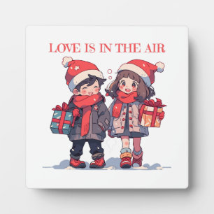 Christmas couple - Love is in the air Plaque
