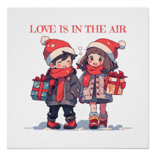 Christmas couple - Love is in the air Poster