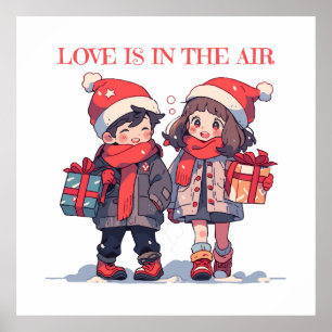 Christmas couple - Love is in the air Poster