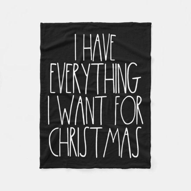 Christmas Couple Shirt Funny Xmas Matching I Have  Fleece Blanket (Front)