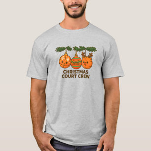 Christmas Court Crew Basketball Holiday Funny T-Shirt