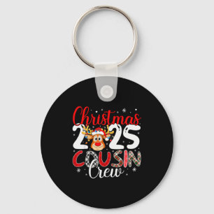 Christmas Cousin Crew 2025 Matching Family Xmas Pa Keychain