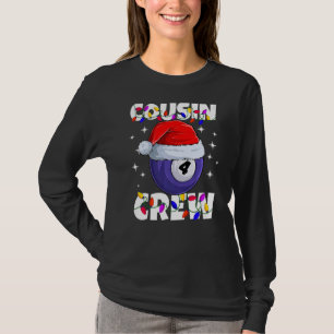 Christmas Cousin Crew 4 Ball Billiard Pyjamas Fami T-Shirt