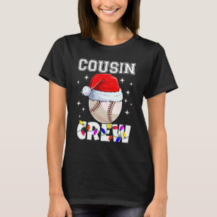 Christmas Cousin Crew Baseball Ball Pyjamas Family T-Shirt
