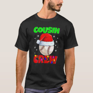 Christmas Cousin Crew Baseball Pajamas Family Xmas T-Shirt