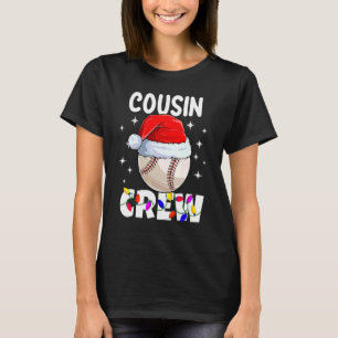 Christmas Cousin Crew Baseball Pyjamas Family Xmas T-Shirt