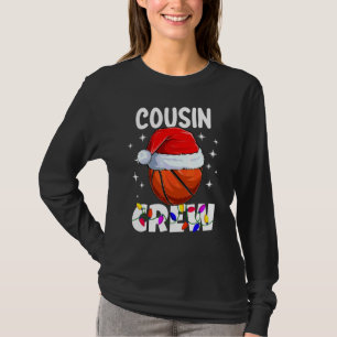 Christmas Cousin Crew Basketball Pyjamas Family Xm T-Shirt