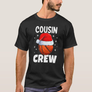 Christmas Cousin Crew Basketball Pyjamas Family Xm T-Shirt