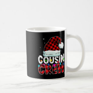Christmas Cousin Crew Buffalo Red Plaid Pyjamas Fa Coffee Mug