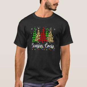 Christmas Cousin Crew Buffalo Red Plaid Pyjamas Fa T-Shirt