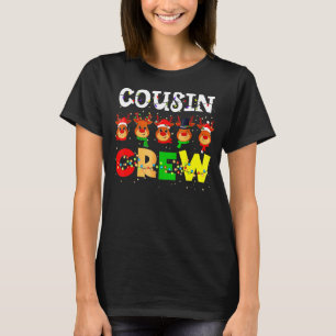 Christmas Cousin Crew  Reindeer Matching Family Pa T-Shirt