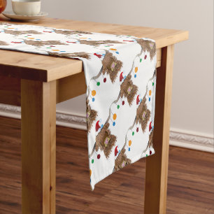Christmas Cow Short Table Runner