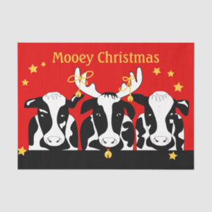 Christmas Cows Decoupage Tissue Paper