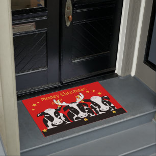 Christmas Cows Doormat