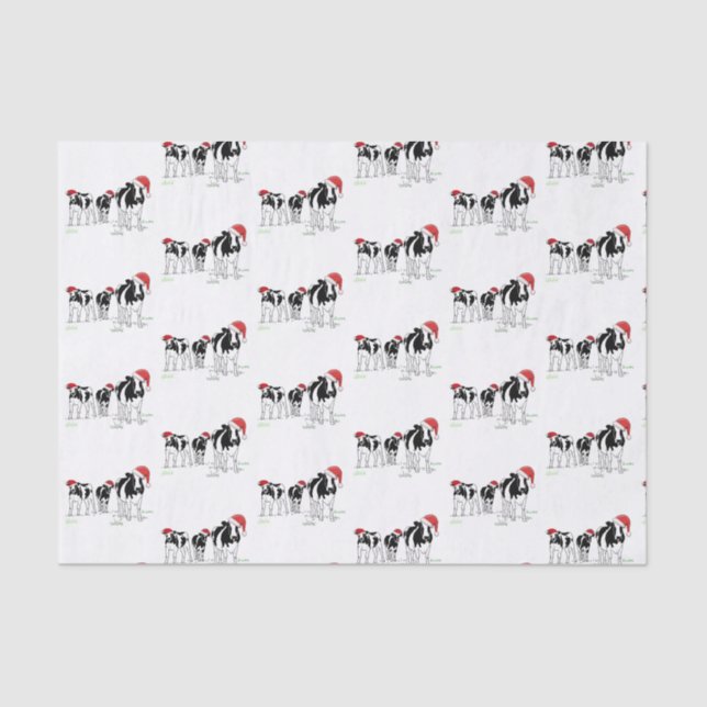 Christmas Cows Tissue Paper (Front)