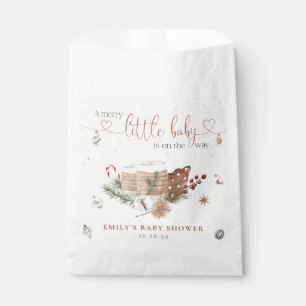 Christmas Cozy Baby Shower Favour Bag