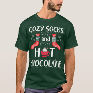 Christmas Cozy Socks Hot Chocolate Kind Of Day San T-Shirt
