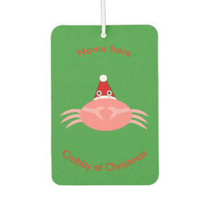 Christmas Crab Custom Air Freshener