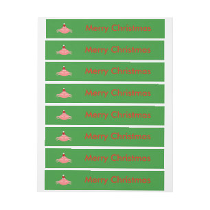 Christmas Crab Custom Labels