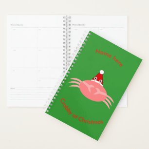 Christmas Crab Custom Planner