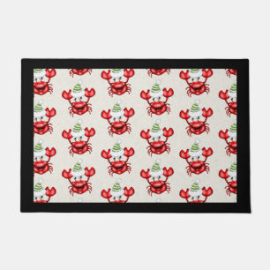 Christmas Crab Door Mat