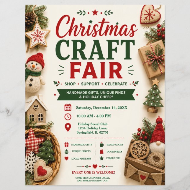 Christmas Craft Fair Flyer (Front)