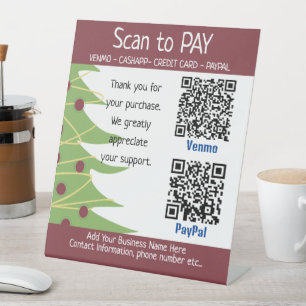 Christmas Craft Fair Ideas Pay Here Sign