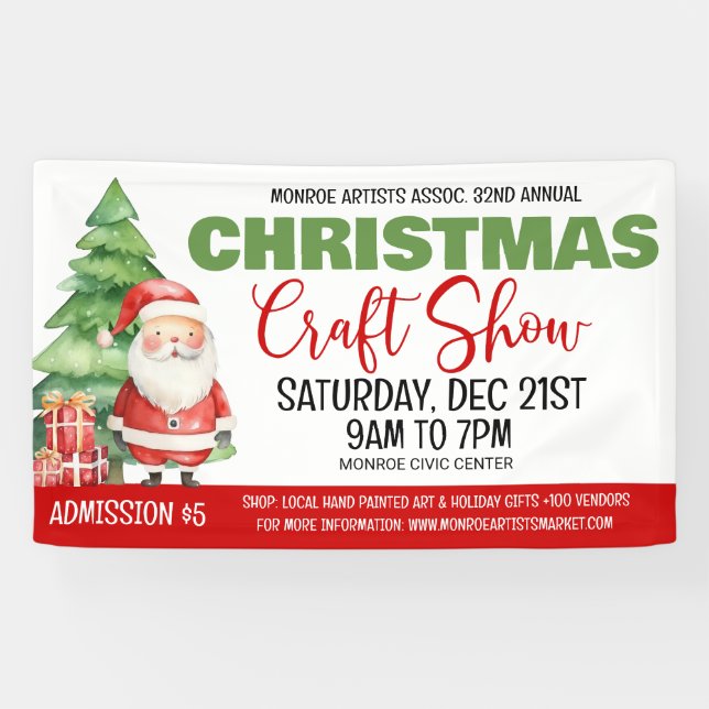 Christmas Craft Show Banner (Horizontal)