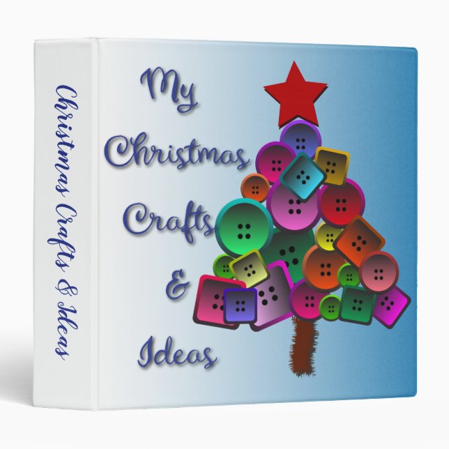 Christmas Crafts & Ideas Notebook Binder (Front/Spine)