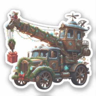 Christmas Crane Truck