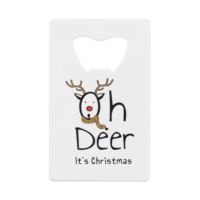 Christmas Credit Card Bottle Opener (Front)