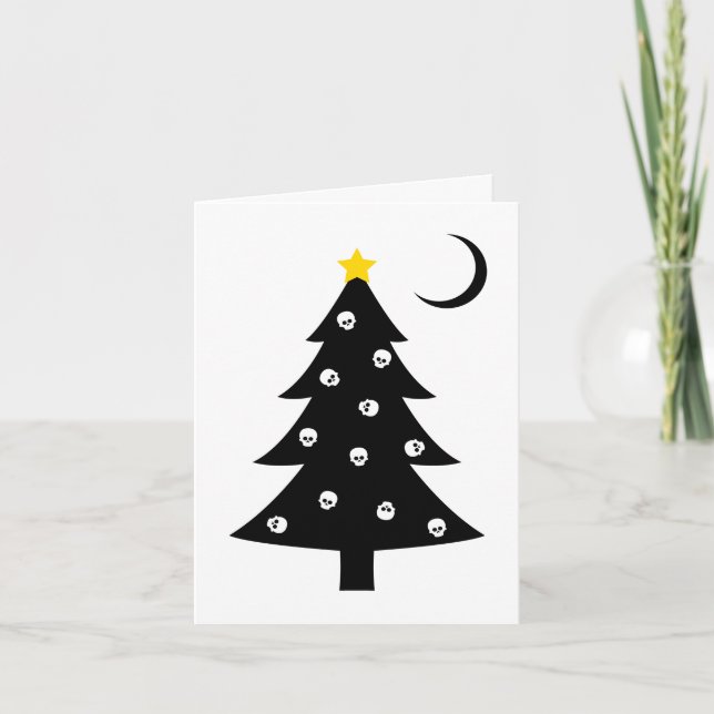 Christmas Creepy Tree Holiday Card (Front)