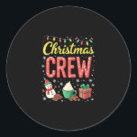 Christmas Crew (1) Classic Round Sticker<br><div class="desc">Christmas Crew (1)</div>