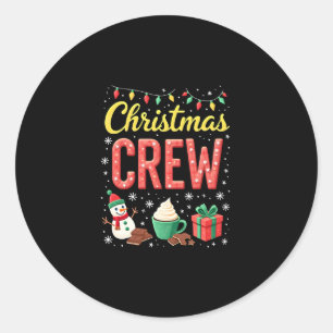 Christmas Crew (1) Classic Round Sticker