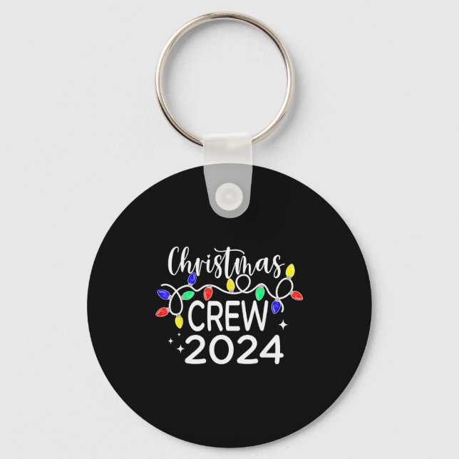 Christmas Crew 2024 Family Christmas Pyjamas Xmas  Keychain (Front)