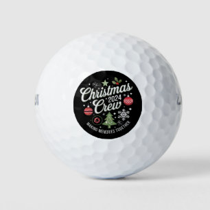 Christmas Crew 2024Family Matching Christmas Party Golf Balls