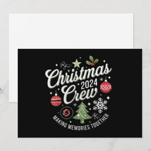 Christmas Crew 2024Family Matching Christmas Party Holiday Card