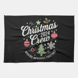 Christmas Crew 2024Family Matching Christmas Party Kitchen Towel