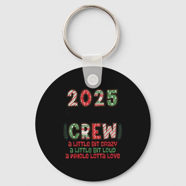 Christmas Crew 2025 Family Christmas Matching Xmas Keychain (Front)