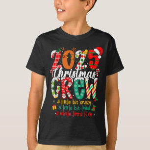 Christmas Crew 2025 Family Christmas Xmas Pajamas  T-Shirt