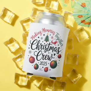 Christmas Crew 2025 Matching Family Group Xmas Can Cooler