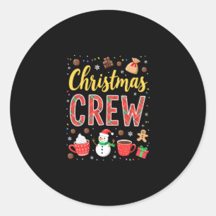 Christmas Crew (2) Classic Round Sticker