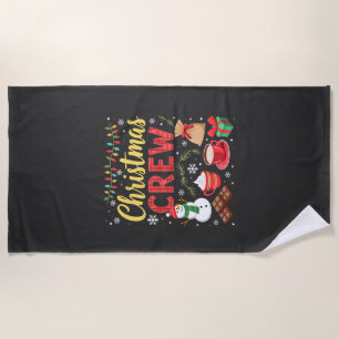 Christmas Crew (3) Beach Towel