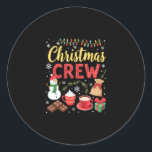 Christmas Crew (3) Classic Round Sticker<br><div class="desc">Christmas Crew (3)</div>