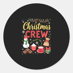 Christmas Crew (3) Classic Round Sticker