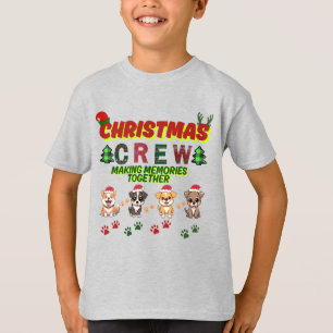 Christmas Crew Dog Shirt- Christmas dogs family  T-Shirt