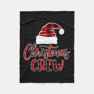 Christmas Crew Family Matching Xmas Santa Elf Buff Fleece Blanket
