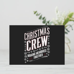 Christmas Crew Family Matching Xmas Squad  Holiday Card