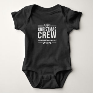 Christmas Crew Family Reunion Graphic Xmas Holiday Baby Bodysuit